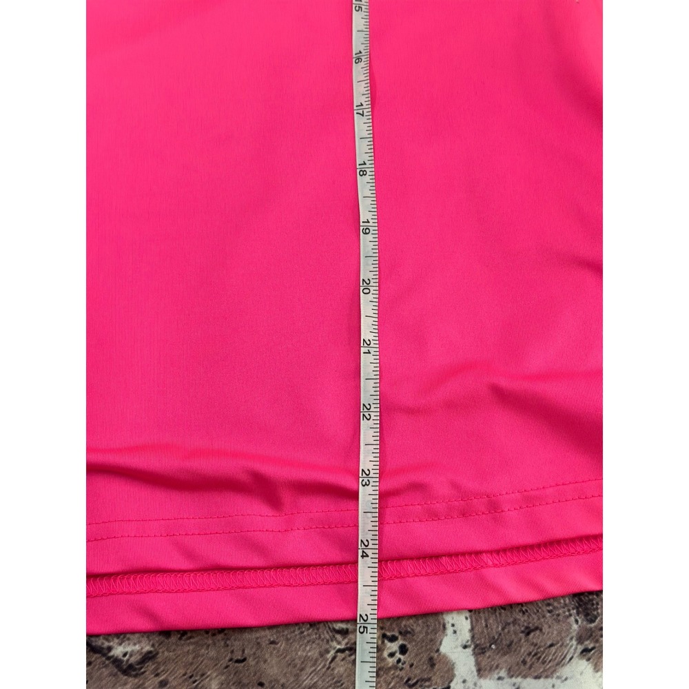 Birdies and Bows Womens Pink Lime Green Ruffle Golf Polo and Shorts Set Small - Picture 13 of 16